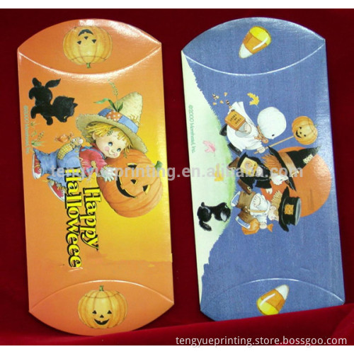 small beautiful paper pillow packaging box wholesale